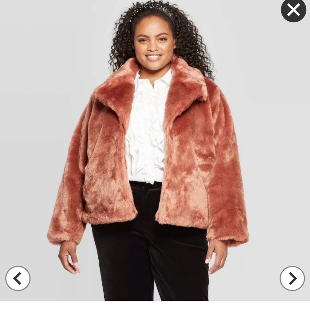 Faux fur coat